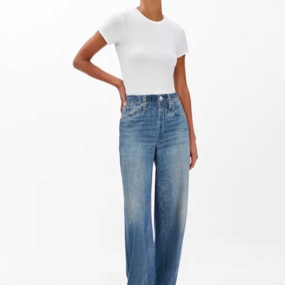 Rag & Bone Miramar Wide Leg Jeans (Lenox)